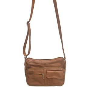 Roma Brown Leather Lock Keys Concealment‎ Purse CCW Concealed Hand Gun Crossbody
